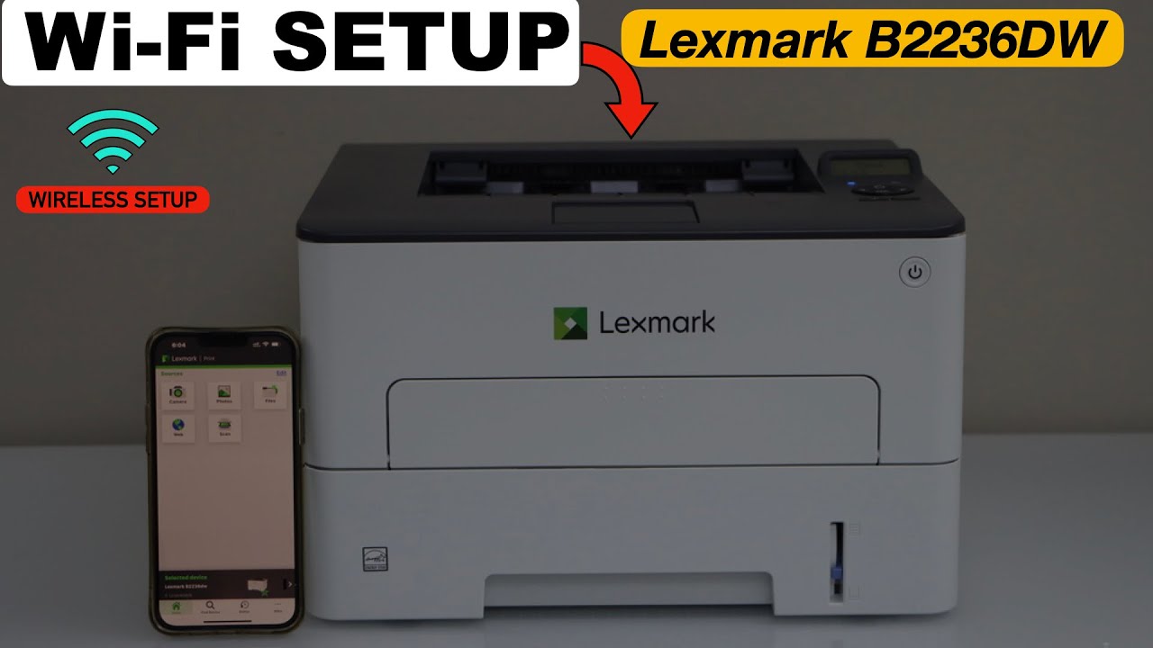 How do I set up my Lexmark wireless printer?