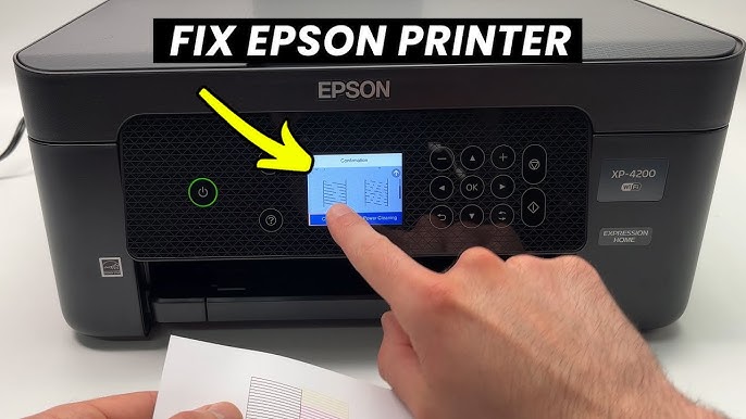 Why is my Epson printer printing blank pages but has ink?
