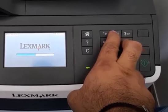 How do I reset the Lexmark printer?