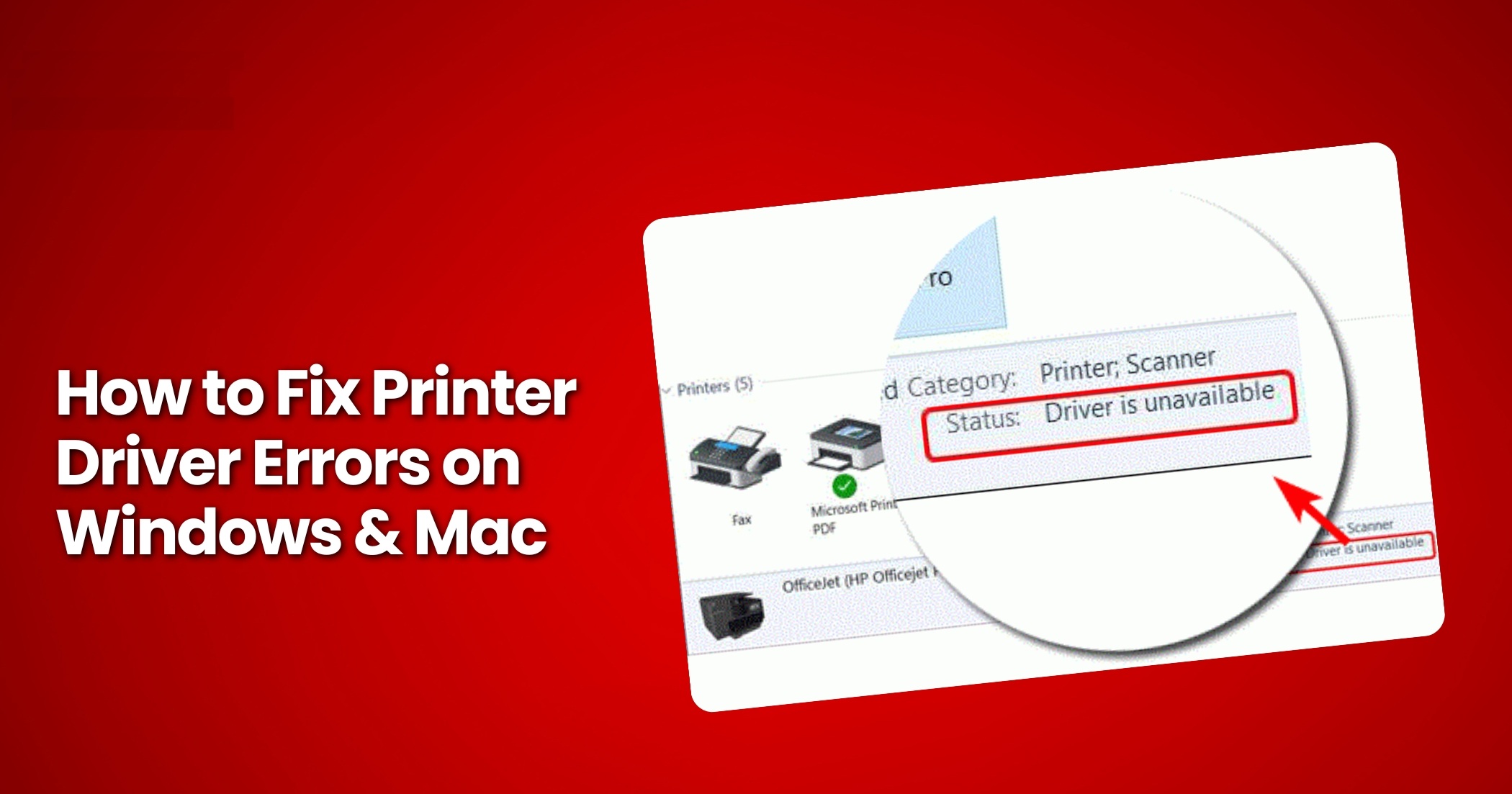 How to Identify and Fix Printer Hardware Errors?