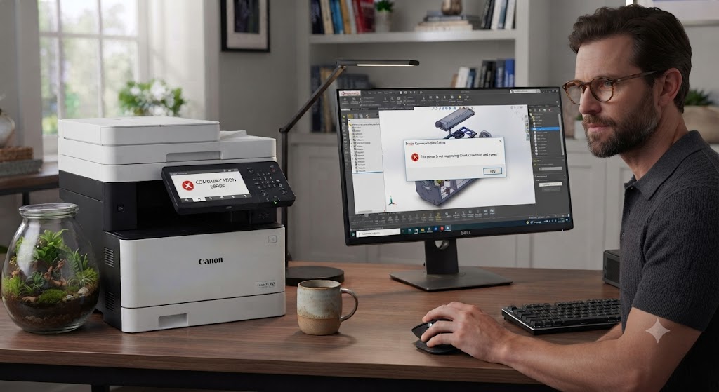 Why is my printer having a communication error?